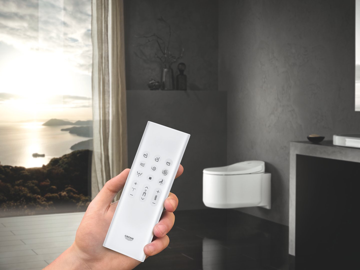 Grohe Sensia Arena douchetoilet met afstandsbediening